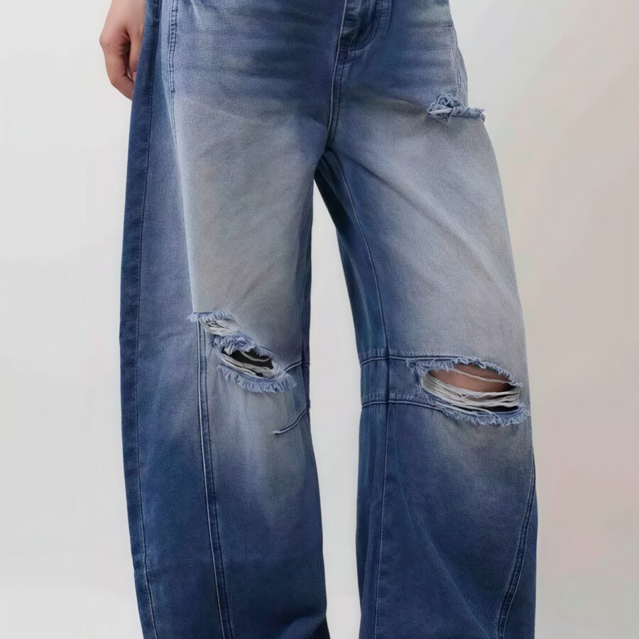 Vintage Distressed Heavy Loose Jeans